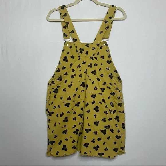 Entro Boho Leopard Pinafore Jumper Overalls Mini Dress - Picture 8 of 15